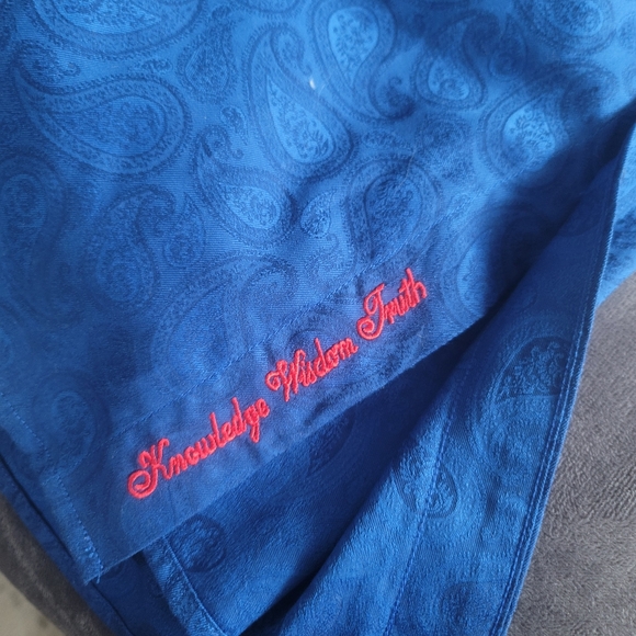 Robert Graham Tamden Paisley Navy Blue Black LS Shirt $198 3XT - Picture 7 of 9